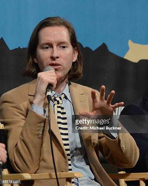Director Wes Anderson speaks at the discussion for the film "The Grand Budapest Hotel" during hte 2014 SXSW Music, Film + Interactive Festival at...
