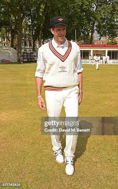 Ben Elliott attends the Flannels for Heroes charity cricket match and garden party hosted by menswear brand Dockers at Burtons Court on June 19, 2015...