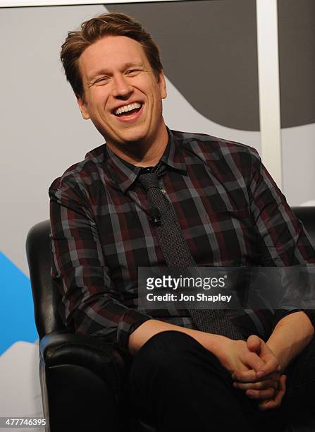 Actor/comedian Pete Holmes speaks onstage at "The Pete Holmes Show Makes It Weird" during the 2014 SXSW Music, Film + Interactive Festival at Austin...