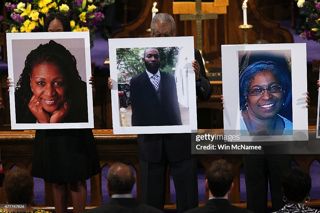 Vigil Held For Victims Of Charleston Church Shooting