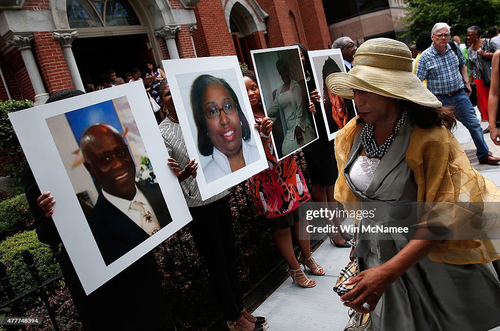 Vigil Held For Victims Of Charleston Church Shooting