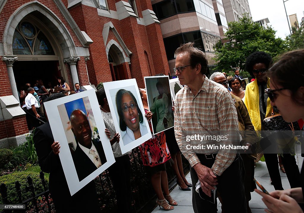 Vigil Held For Victims Of Charleston Church Shooting