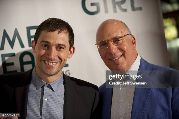 Writer Jesse Andrews and Producer Steven Rales arrive at the premiere of "Me and Earl and the Dying Girl" at the AMC Waterfront June 16, 2015 in...