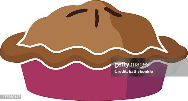 apple pie - baking apple pie stock illustrations