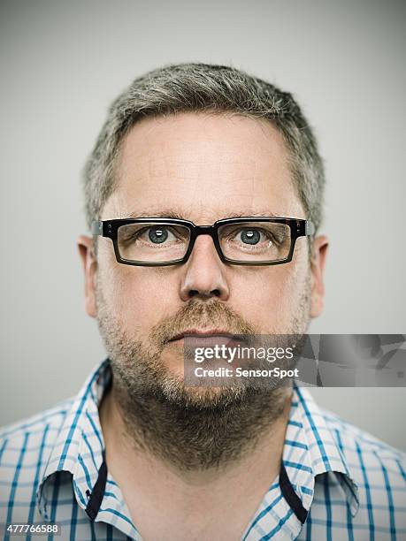 portrait of a caucasian real man - blank face stock pictures, royalty-free photos & images