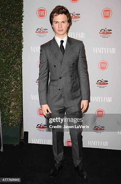 Actor Ansel Elgort attends the Vanity Fair Campaign Young Hollywood party at No Vacancy on February 25, 2014 in Los Angeles, California.