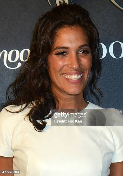 Laurie Cholewa from Unissons nos voix attend Les Globes de Cristal 2014 Awards Ceremony at Le Lido on March 10, 2014 in Paris, France.