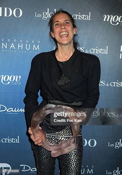 Isabelle Marant attends Les Globes de Cristal 2014 Awards Ceremony at Le Lido on March 10, 2014 in Paris, France.