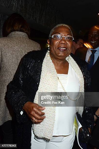 Firmine Richard attends Les Globes de Cristal 2014 Awards Ceremony at Le Lido on March 10, 2014 in Paris, France.