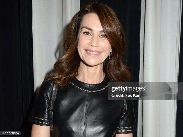 Valerie Kaprisky attend Les Globes de Cristal 2014 Awards Ceremony at Le Lido on March 10, 2014 in Paris, France.