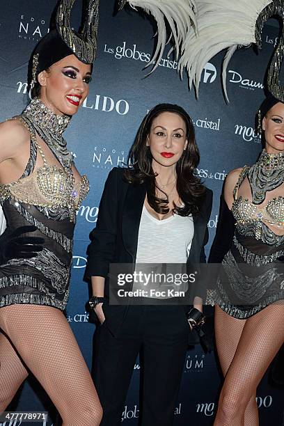 Stefanie Renoma attends Les Globes de Cristal 2014 Awards 9th Photocall at Le Lido on March 10, 2014 in Paris, France.