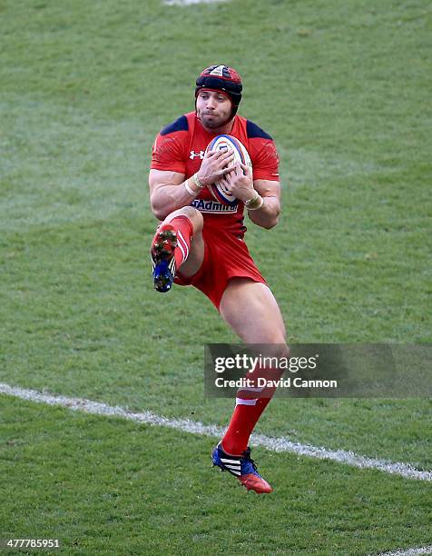 Leigh Halfpenny of Wales during the RBS Six Nations match between England and Wales at Twickenham Stadium on March 9, 2014 in London, England.