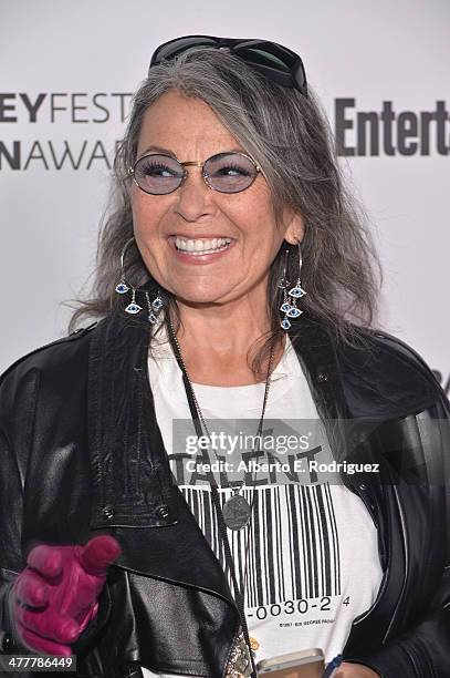 Actress Roseanne Barr attends The Paley Center For Media's 2014 PaleyFest Icon Award announcement at The Paley Center for Media on March 10, 2014 in...