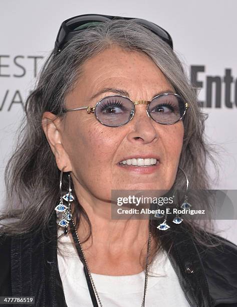 Actress Roseanne Barr attends The Paley Center For Media's 2014 PaleyFest Icon Award announcement at The Paley Center for Media on March 10, 2014 in...