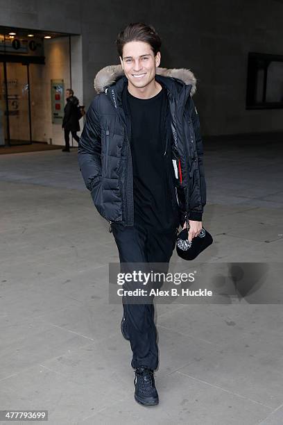 Joey Essex sighted leaving the BBC Radio 1 studios on March 11, 2014 in London, England.