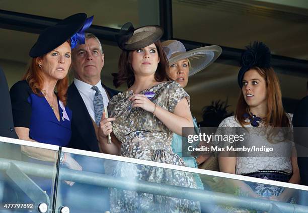 Sarah Ferguson, Duchess of York, Prince Andrew, Duke of York, Princess Eugenie, Catrina Skepper, Countess Guerrini-Maraldi and Princess Beatrice...