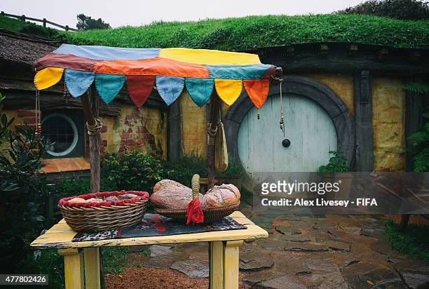 Hobbit hole is seen at the Hobbiton Movie Set where Lord of the Rings and The Hobbit trilogies were filmed, during the FIFA U-20 World Cup on June...