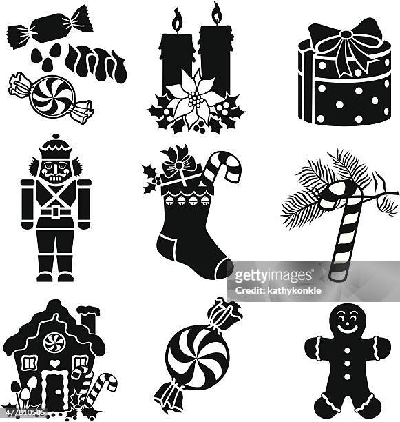 weihnachtsgeschenke - tischdekoration stock-grafiken, -clipart, -cartoons und -symbole