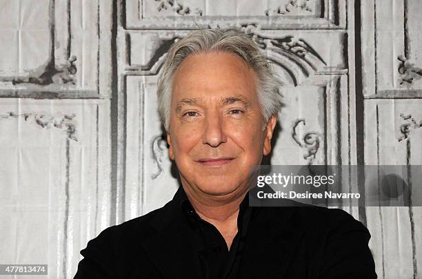 Actor Alan Rickman attends AOL Build Speaker Series Presents: Alan Rickman at AOL Studios In New York on June 19, 2015 in New York City.