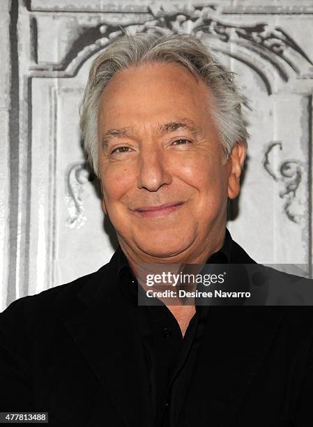 Actor Alan Rickman attends AOL Build Speaker Series Presents: Alan Rickman at AOL Studios In New York on June 19, 2015 in New York City.