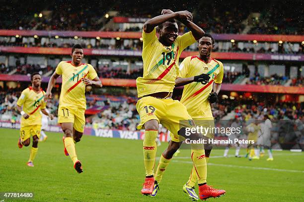 Adama Traore of Mali celebrates after scoring a goal during the FIFA U-20 World Cup Third Place Play-off match between Senegal and Mali at North...