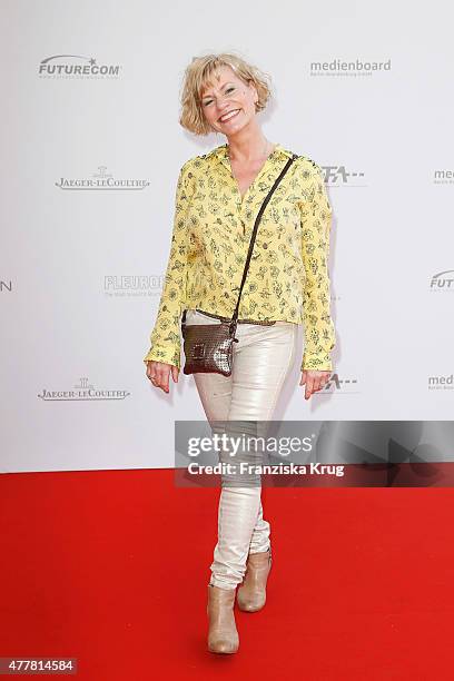 Anne Kasprik attends the German Film Award 2015 Lola at Messe Berlin on June 19, 2015 in Berlin, Germany.