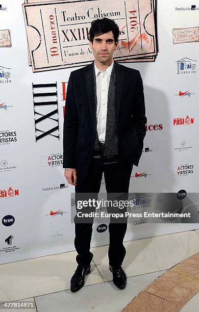 Tamar Novas attends 'XXIII Union de Actores Awards' at Coliseum Theatre on March 10, 2014 in Madrid, Spain.