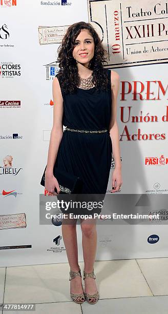 Sandra Martin attends 'XXIII Union de Actores Awards' at Coliseum Theatre on March 10, 2014 in Madrid, Spain.