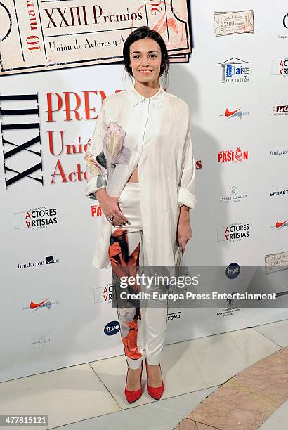 Sara Rivero attends 'XXIII Union de Actores Awards' at Coliseum Theatre on March 10, 2014 in Madrid, Spain.