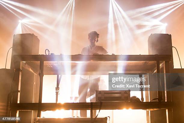 Jamie XX performs on stage during day 2 of Sonar Music Festival on June 19, 2015 in Barcelona, Spain.