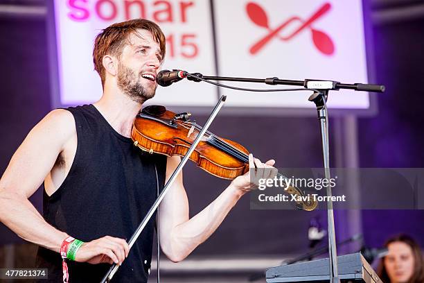 Owen Pallett performs on stage during day 2 of Sonar Music Festival on June 19, 2015 in Barcelona, Spain.