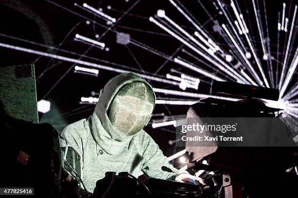 Squarepusher performs on stage during day 2 of Sonar Music Festival on June 19, 2015 in Barcelona, Spain.