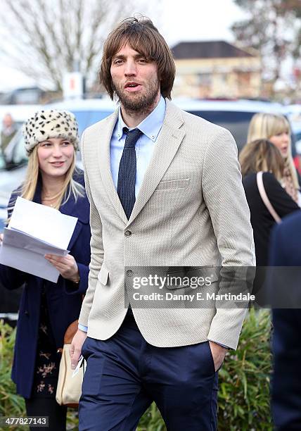 Miguel Perez Cuesta, commonly known as Michu, Swansea City football player attends on day 1 of The Cheltenham Festical at Cheltenham Racecourse on...