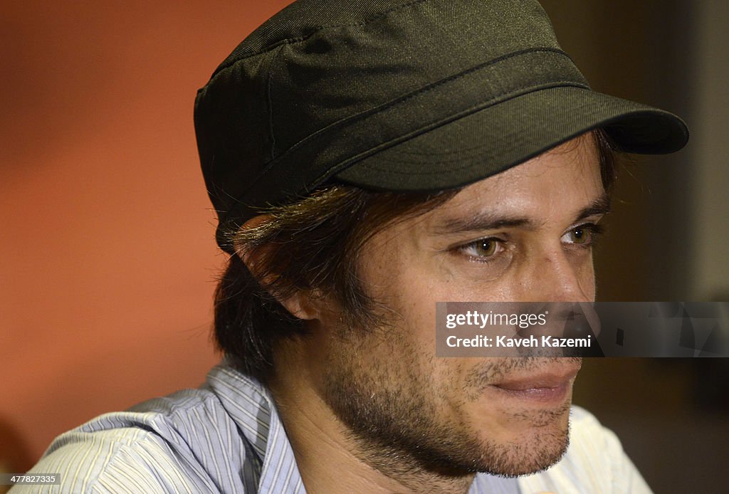 Gael Garcia Bernal Attends Hay Literary Festival,Colombia