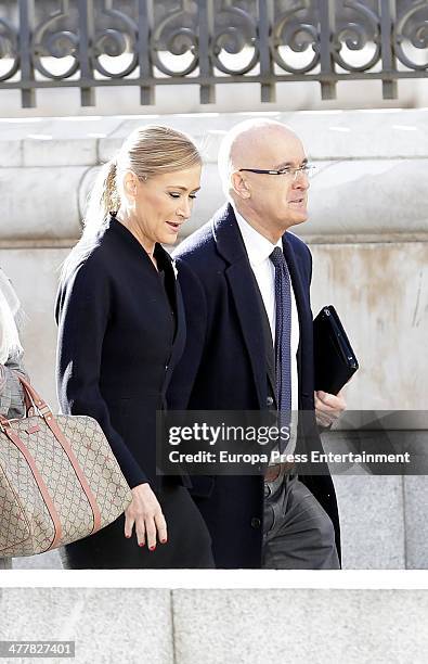 Cristina Cifuentes attends the memorial service for the victims of the March 11, 2004 terrorist attacks that killed 192 people and injured more than...