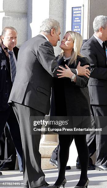 Jesus Posada and Mari Mar Blanco attend the memorial service for the victims of the March 11, 2004 terrorist attacks that killed 192 people and...