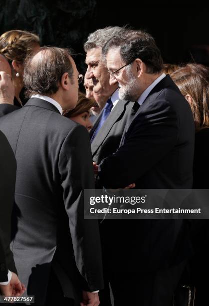 Mariano Rajoy and Jesus Posada attend the memorial service for the victims of the March 11, 2004 terrorist attacks that killed 192 people and injured...