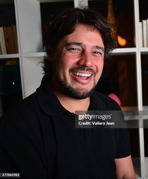 Director and writer Rene Sampaio poses for a portrait session promoting his new film 'Brazilian Western' during the Miami International Film Festival...