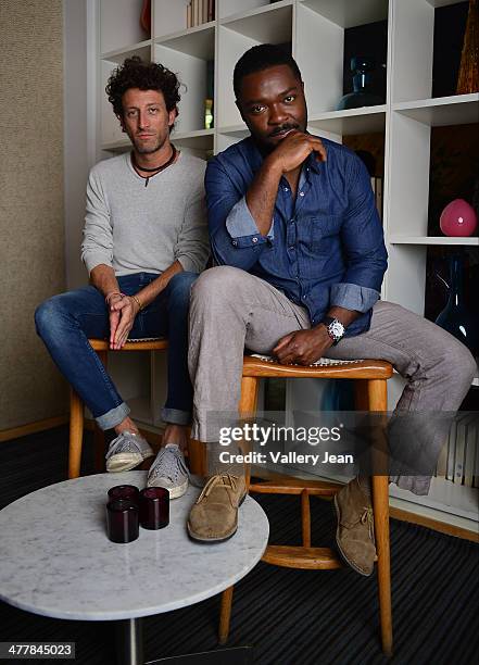 Director Simon Brand and actor David Oyelowo pose for a portrait session promoting they new film 'Default' during the Miami International Film...