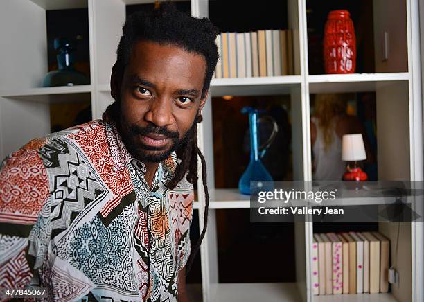 Actor Fabricio Boliveira poses for a portrait session promoting his new film 'Brazilian Western' during the Miami International Film Festival 2014 at...