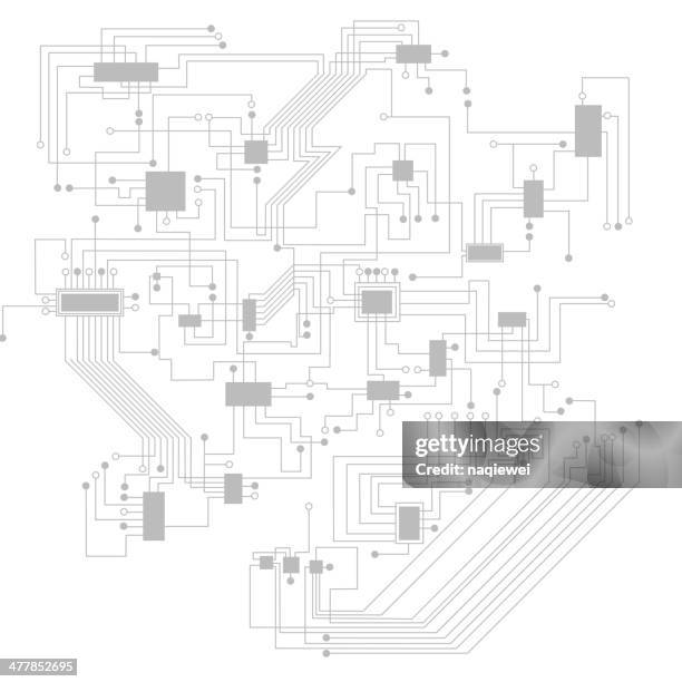 ilustraciones, imágenes clip art, dibujos animados e iconos de stock de abstracto fondo de placa de circuito - duvet