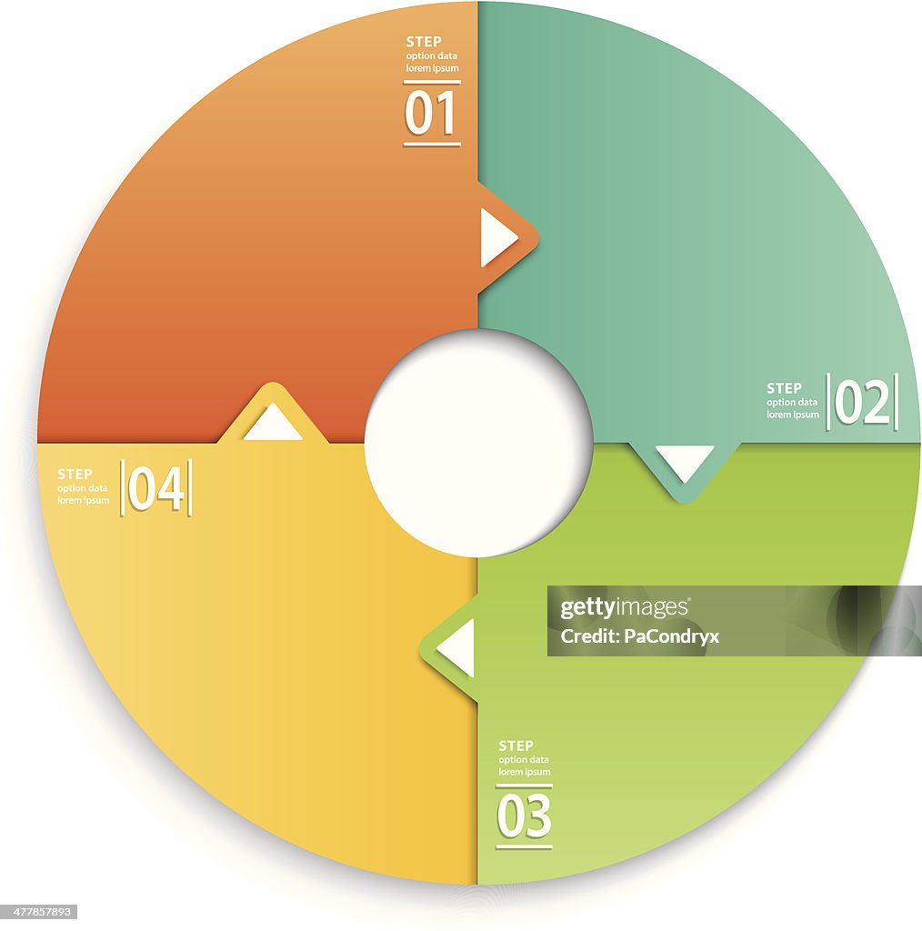 Round Map Graph Vector Illustration Of Round Infographic Chart High-Res Vector Graphic ...