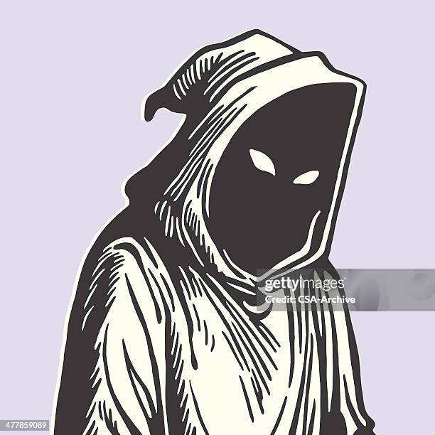 hooded grim reaper - grim reaper stock illustrations