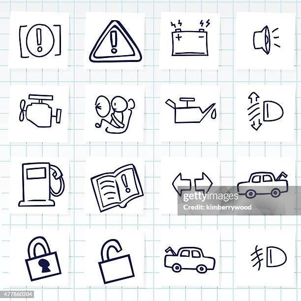 car icon - car horn stock illustrations