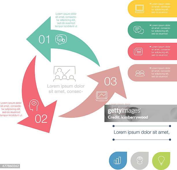 86 3 Point Vector Infographic High Res Illustrations - Getty Images