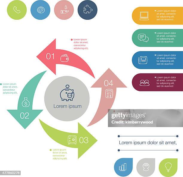 3 Point Vector Infographic Photos and Premium High Res Pictures - Getty ...