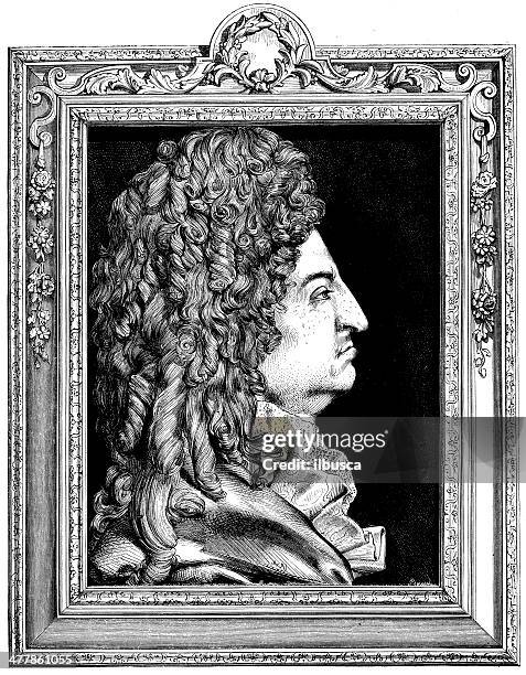 ilustrações de stock, clip art, desenhos animados e ícones de antiguidade ilustração de louis xiv - louis xiv of france