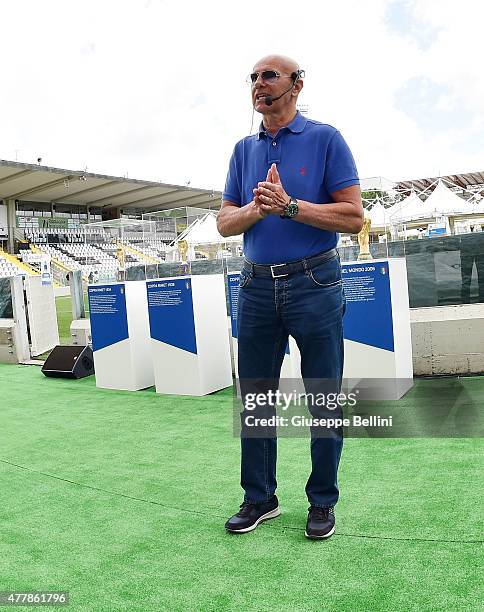 Arrigo Sacchi attends during the Italian Football Federation Kick Off seminar on June 20, 2015 in Cesena, Italy.