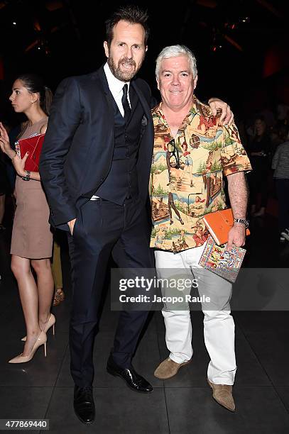 Tim Blanks attends the Dolce & Gabbana show during the Milan Men's Fashion Week Spring/Summer 2016 on June 20, 2015 in Milan, Italy.