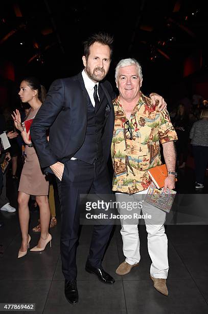 Tim Blanks attends the Dolce & Gabbana show during the Milan Men's Fashion Week Spring/Summer 2016 on June 20, 2015 in Milan, Italy.